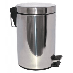 Thùng rác inox tròn đạp chân